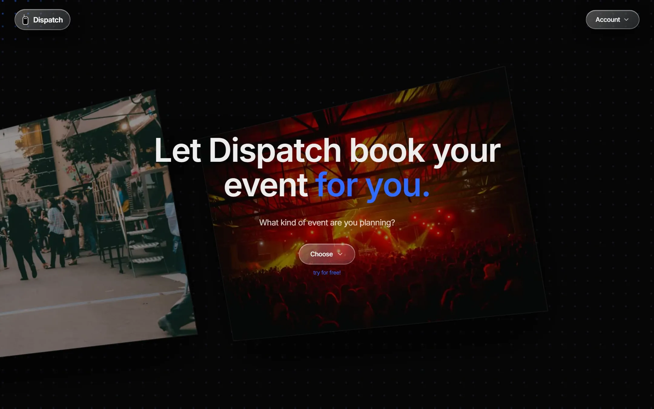 The Dispatch landing page at rundispatch.app